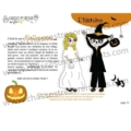 Page de l'histoire de l'enquête policière Halloween pour enfants