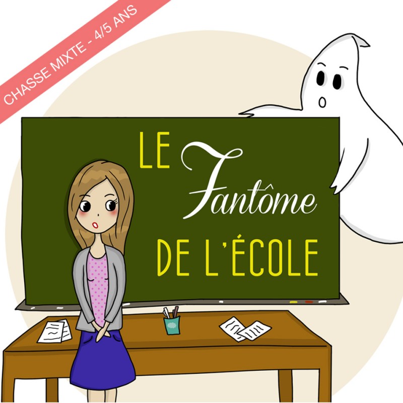 Chasses au trésor enfants - Le fantôme de l'école - jeu enfants - 6/8 ans