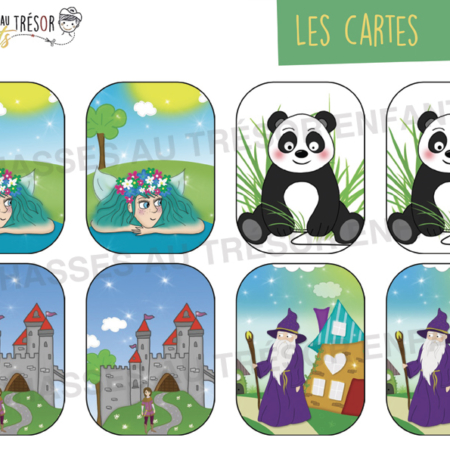 Cartes pour jeu de memory enfants