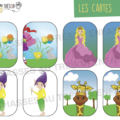 Cartes pour jouer au jeu de memory