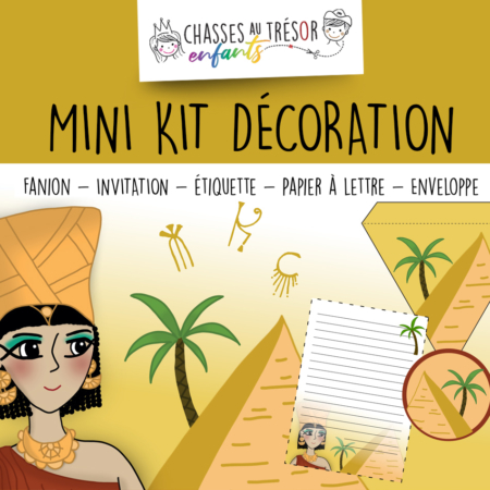 Mini kit décoration Egypte à imprimer pour enfants